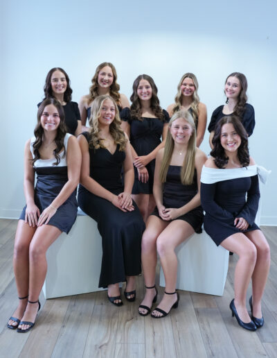 The Alpha Phi Executive Board poses together.